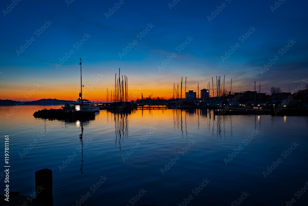 Fotografie The Lake Balaton at sunset