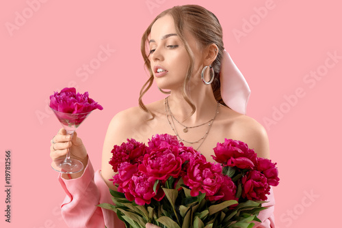 Beautiful young woman with ...