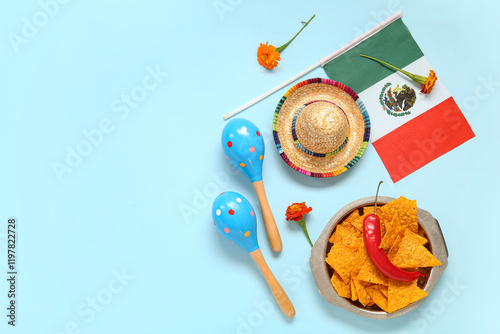 Composition with Mexican sy...