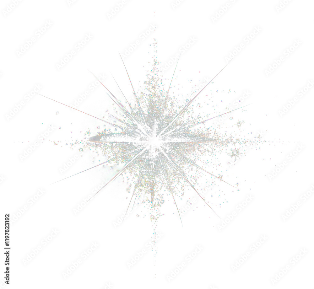 Fototapeta premium PNG Starry star light background sparkle.