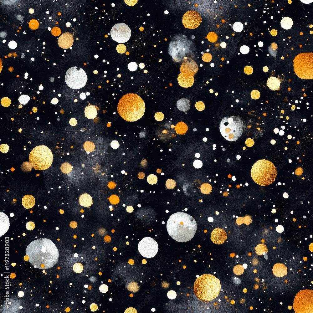 Colorful Abstract Background with Dots and Circles Colorful Abstract Background with Dots and Circles
