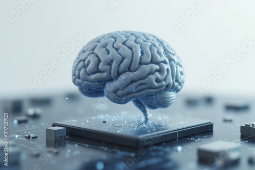 the brain is on top of a computer