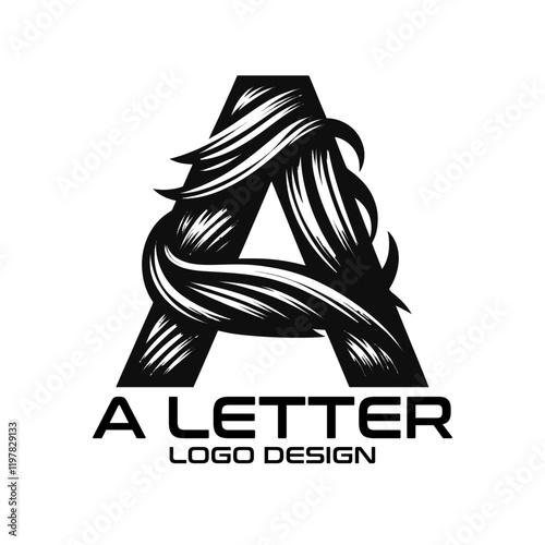 Foto A Letter Vector Logo Design