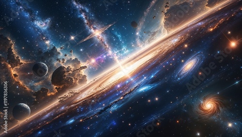 Embarking on a breathtaking cosmic adventure, discovering endless wonders of universe, from mesmerizing galaxies and twinkling stars to mystical nebulae, all while forming an unbreakable connection