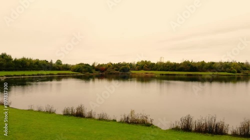 Wintersett in Wakefield England reservoir drone aerial  photo