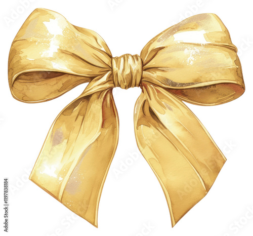 PNG A gold ribbon illustration accessories decorative.