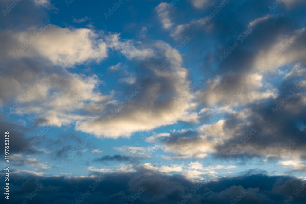 Natural background. White spring clouds Natural background. White spring clouds