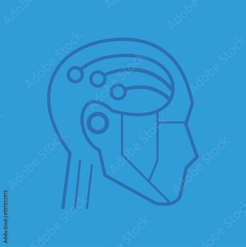 logo of a human head symbol 