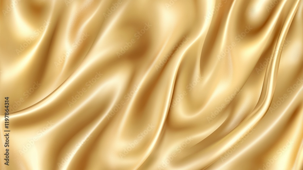 Fototapeta premium Golden Silk Fabric Texture: A Luxurious and Elegant Background Image for Design Projects