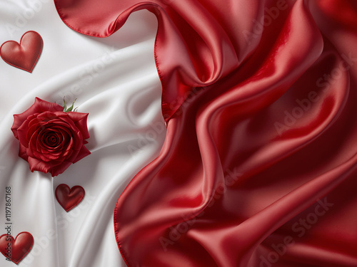 A Touch of Romance: Red Roses, Satin Ribbon, and Sparkling Lights