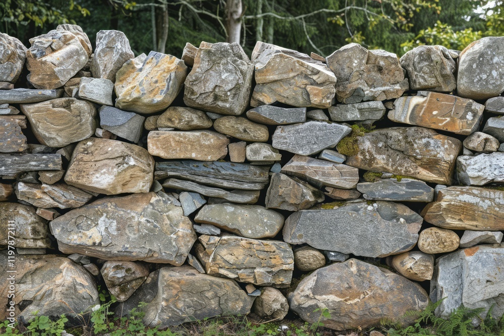 Old grey and brown long stone wall. Detailed photo textured background Old grey and brown long stone wall. Detailed photo textured background