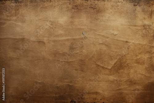 Processed collage of ancient scroll sheet of brown aged paper texture. Background for banner