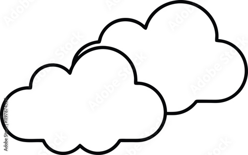 cloud icon on white