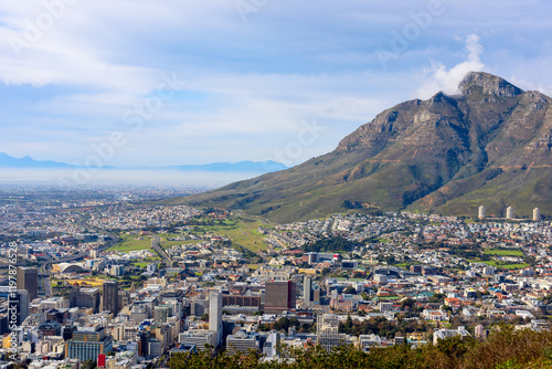 Wallpaper Mural Cape Town cityscape and Table Mountain Torontodigital.ca