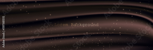 luxury mocha mousse fabric.  mocha mousse background from fabric. modern background with radiance. Product presentation. vector illustration. Premium brown background design