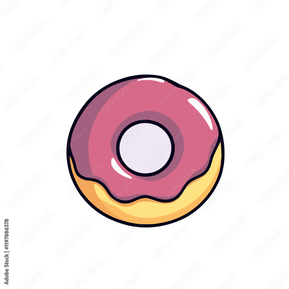 donut isolated on white donut isolated on white