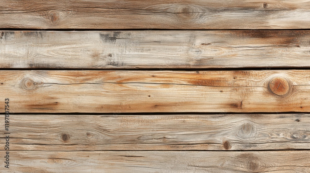 Obraz premium Rustic wood planks with visible knots and natural imperfections
