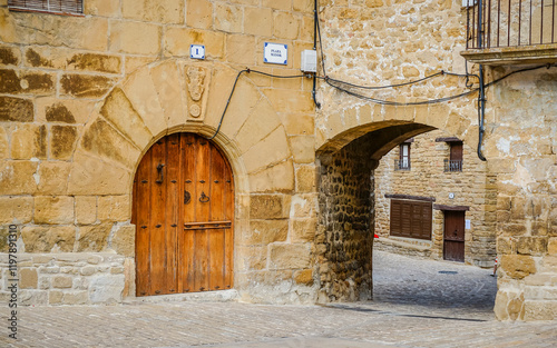 Ujué is a small medieval town full of charm, located in the eastern middle area of ​​Navarra photo