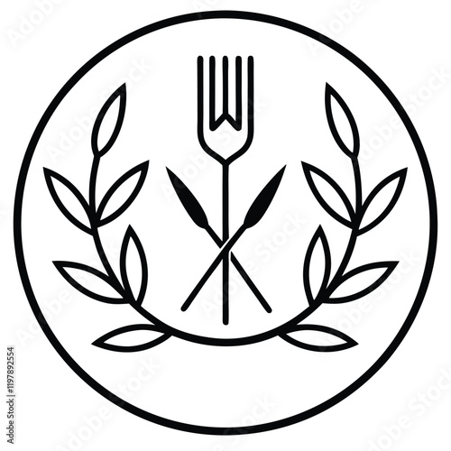 Professional food brand logo vector illustration perfect for company branding, business identity, and creative marketing. Ideal for packaging and corporate logo designs.