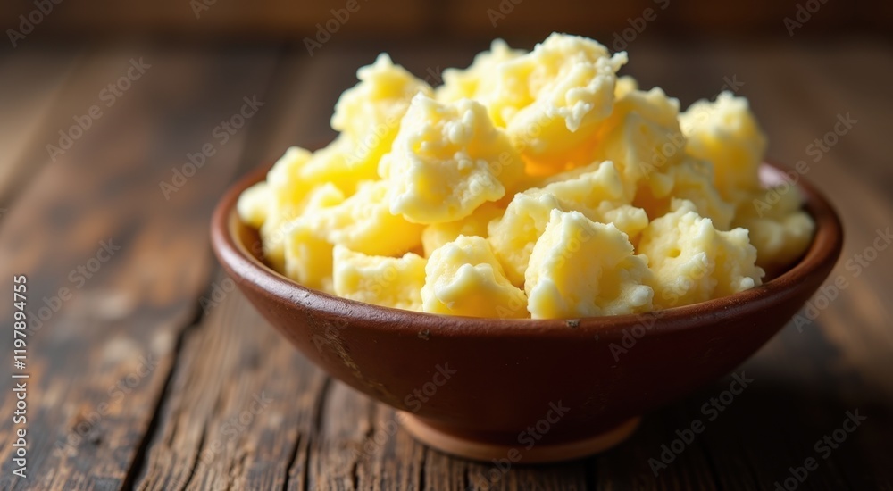Bowl of mashed potatoes on a wooden table Bowl of mashed potatoes on a wooden table