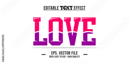 love typography word, vector illustration design, for poster design needs, banners, advertisements and others. Valentine's Day love and affection in an illustration art, eps file