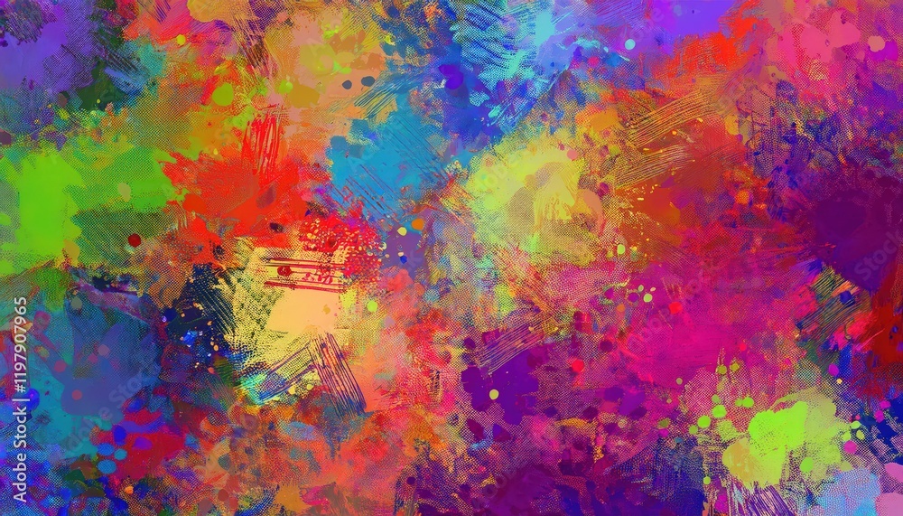 Vibrant Multicolor Grunge Texture A Whimsical Abstraction of Colors and Patterns in a Gritty Urban Landscape Vibrant Multicolor Grunge Texture A Whimsical Abstraction of Colors and Patterns in a Gritty Urban Landscape