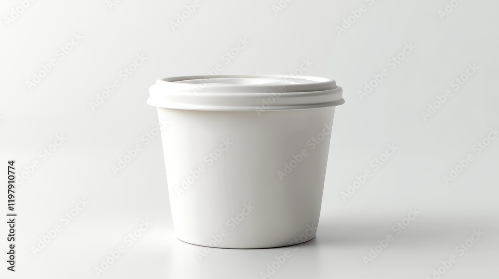 Blank White Paper Cup Mockup: Perfect for Branding and Design Blank White Paper Cup Mockup: Perfect for Branding and Design