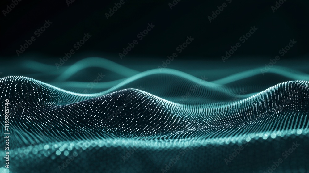 Mesmerizing Digital Waves: A Stunning Abstract Visualization of Data Mesmerizing Digital Waves: A Stunning Abstract Visualization of Data