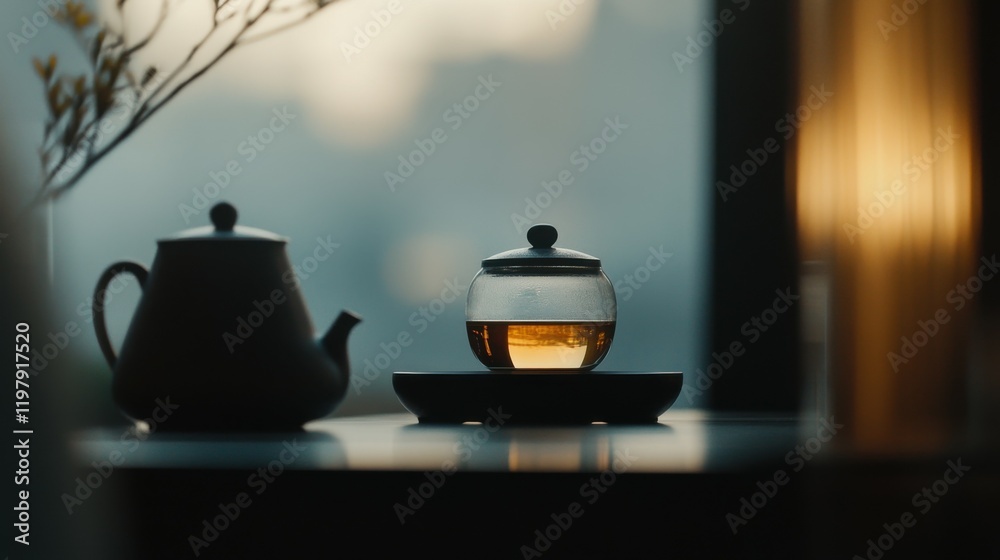 Blending cultures in a serene tea ceremony of Chinese and Moroccan traditions Blending cultures in a serene tea ceremony of Chinese and Moroccan traditions