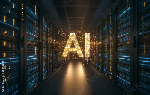 Circuitry of Intelligence: A Futuristic AI Logo
