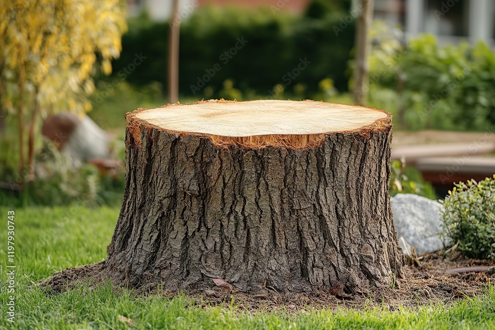 Old wooden tree stump Old wooden tree stump