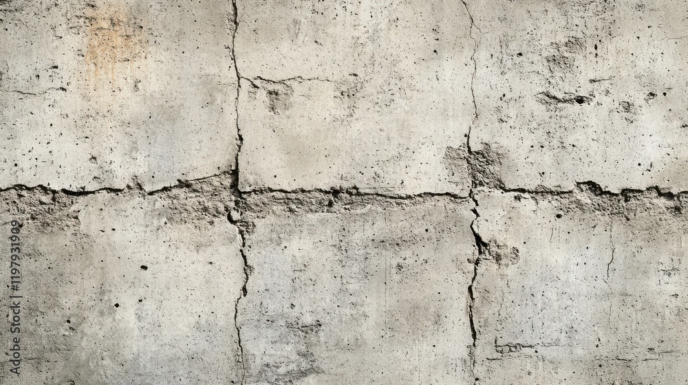 Fototapeta premium Concrete wall texture with subtle cracks and neutral tones