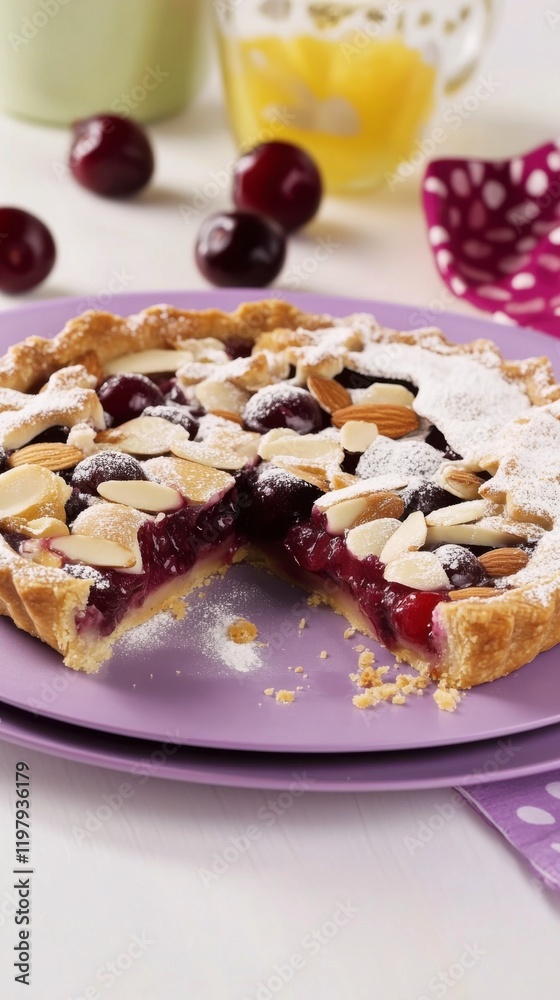 Scrumptious Cherry Almond Pie with a Flaky Crust: A Delightful Dessert Recipe Scrumptious Cherry Almond Pie with a Flaky Crust: A Delightful Dessert Recipe