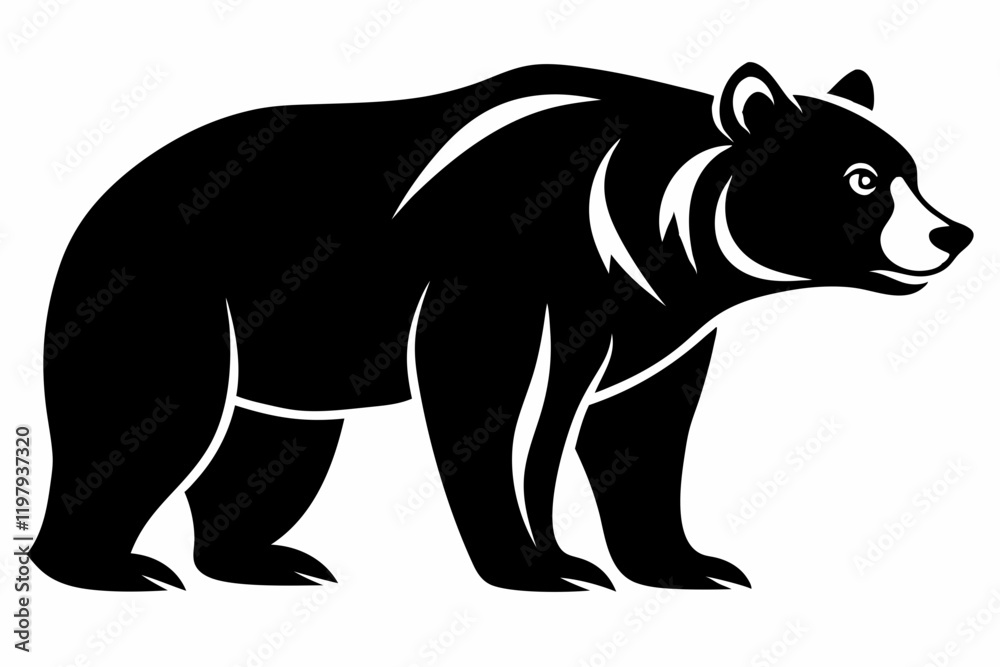 Fototapeta premium illustration of a bear