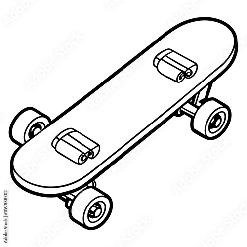 illustration of a skateboard