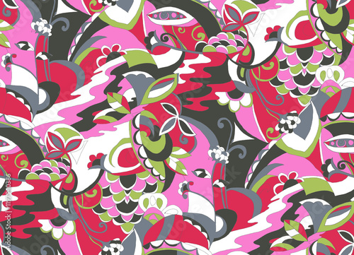 Vibrant Digital Abstract Design with Eye-catching Effects