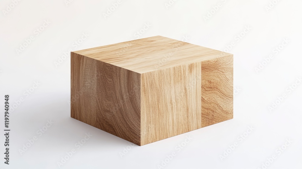 Wooden cube podium with white background for product presentation, minimal mockup scene 3D rendering illustration. Stock photo with 2/3 space for text. Wooden cube podium with white background for product presentation, minimal mockup scene 3D rendering illustration. Stock photo with 2/3 space for text.