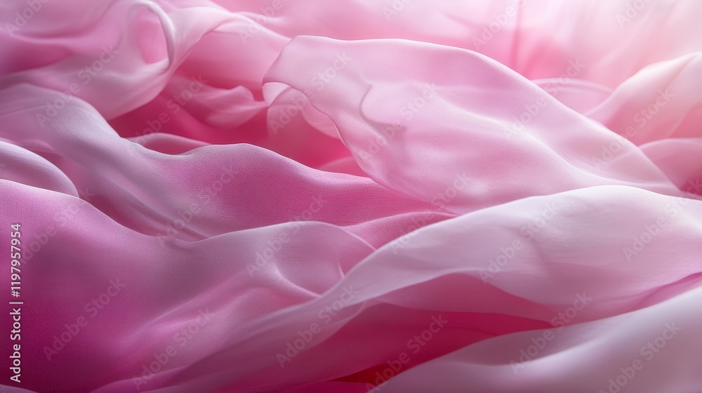 Obraz premium Abstract Background, Soft Pink Satin Fabric, Delicate Texture, Smooth Gradients, Diffused Light