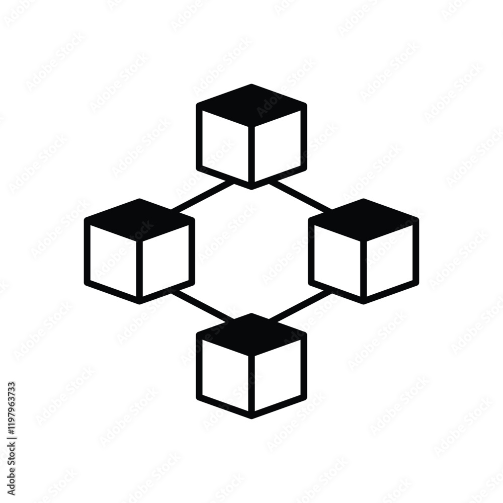 Blockchain Identity icon Blockchain Identity icon