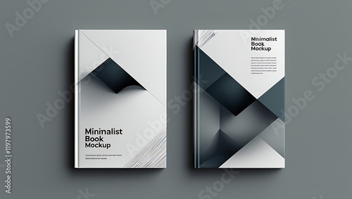 Minimalist and eye-catching book cover mockup image