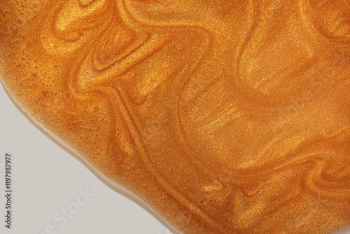 Glowing orange mermaid shimmering cosmetic miracle texture gel body spray