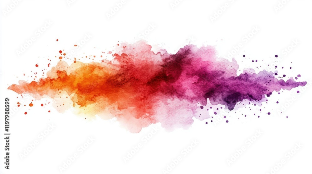 Stunning Watercolor Abstract Background in Vibrant Shades and Hues Stunning Watercolor Abstract Background in Vibrant Shades and Hues