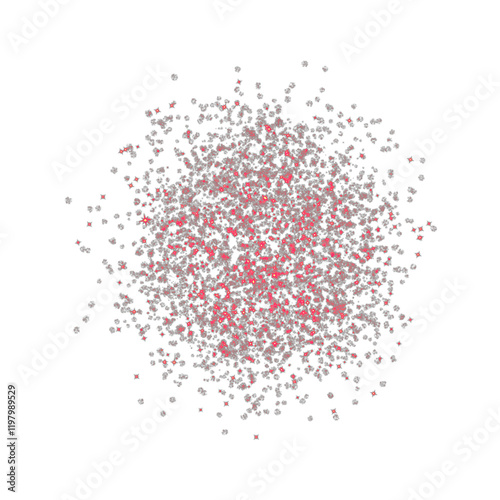 Red Love Glitter Sparkle Background with shiny Shimmering Glow and luminous Romantic Glittery Confetti spray Element