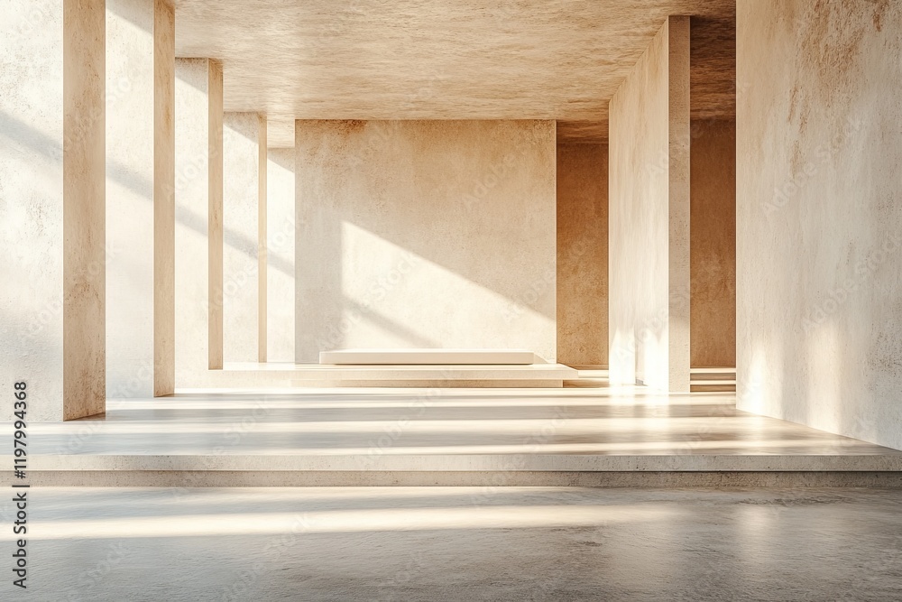 features a 3D-rendered empty and Mocha Mousse colour abstract concrete room interior. features a 3D-rendered empty and Mocha Mousse colour abstract concrete room interior.