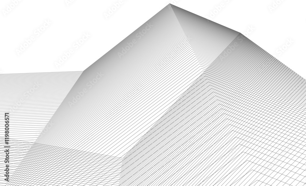 abstract architecture vector 3d illustration abstract architecture vector 3d illustration