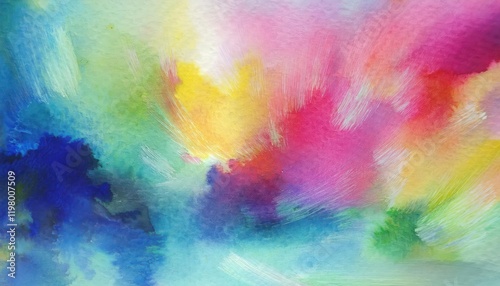 Wallpaper Mural Vibrant Watercolor Abstraction Whimsical Flows of Color and Texture, Expressing an Abstract Take on a HandPainted Scene from at Torontodigital.ca