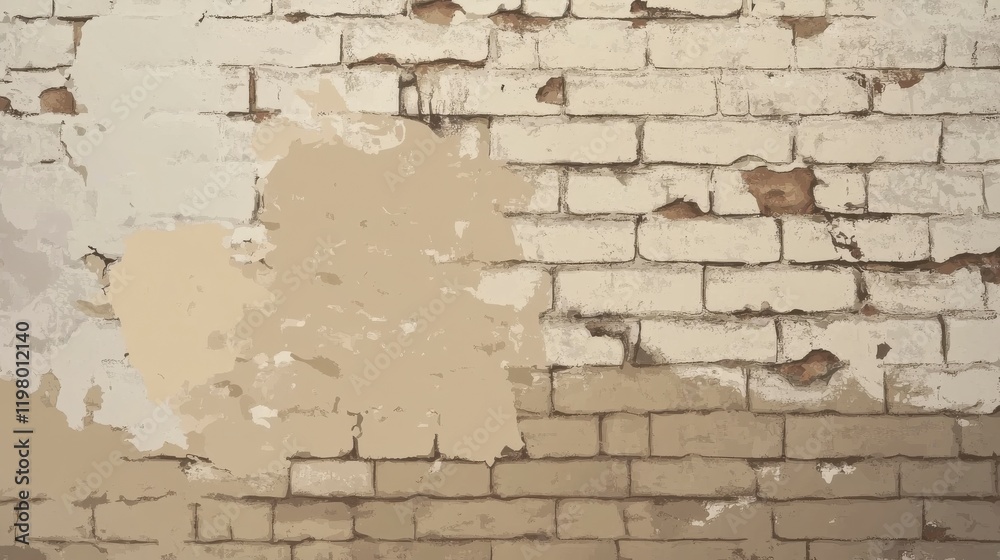 Obraz premium Aged Brick Wall Texture: A Timeless Architectural Design for Your Home or Office