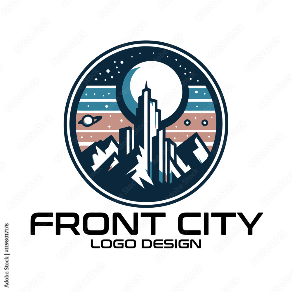 Front City Vector Logo Design Front City Vector Logo Design