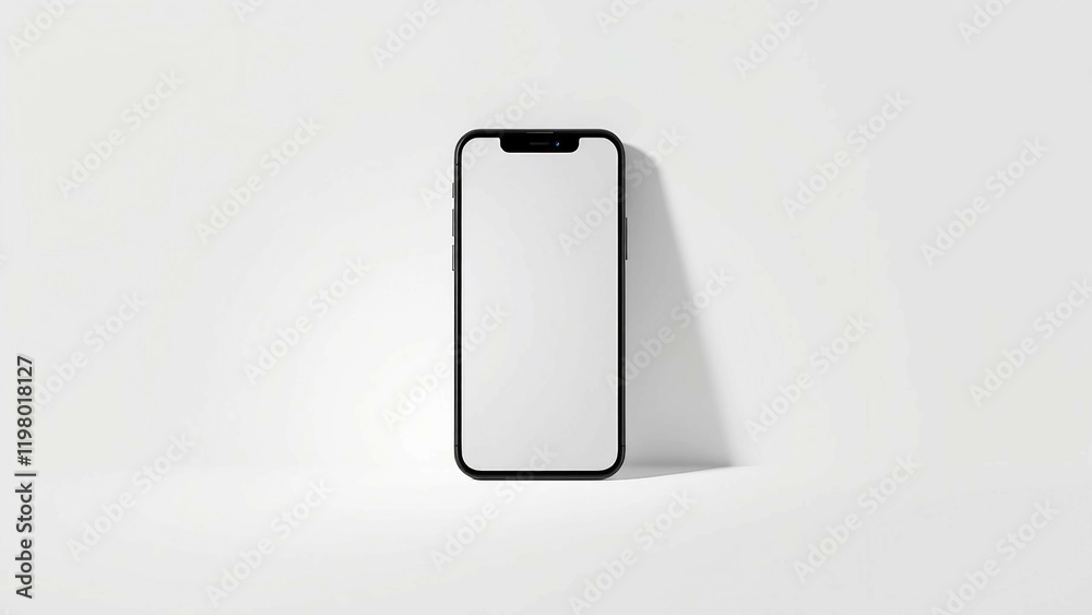 Realistic smartphone blank mockup Mobile phone vector with isolated on white background Device front Realistic smartphone blank mockup Mobile phone vector with isolated on white background Device front