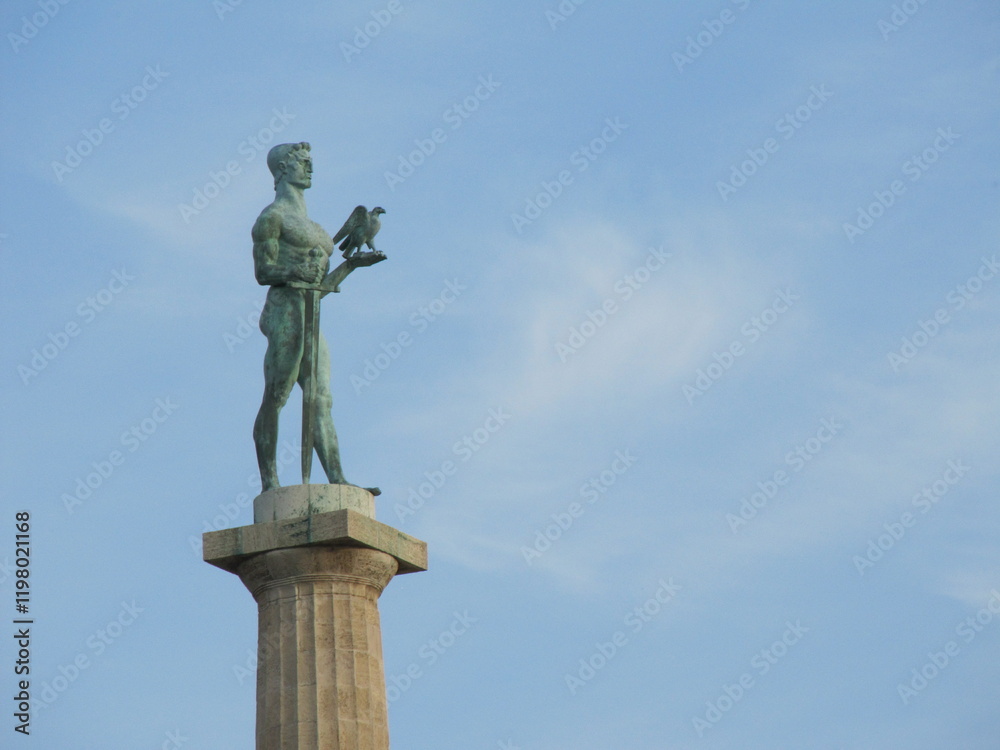The Victor Monument at the Belgrade Fortress in Belgrade, Serbia The Victor Monument at the Belgrade Fortress in Belgrade, Serbia